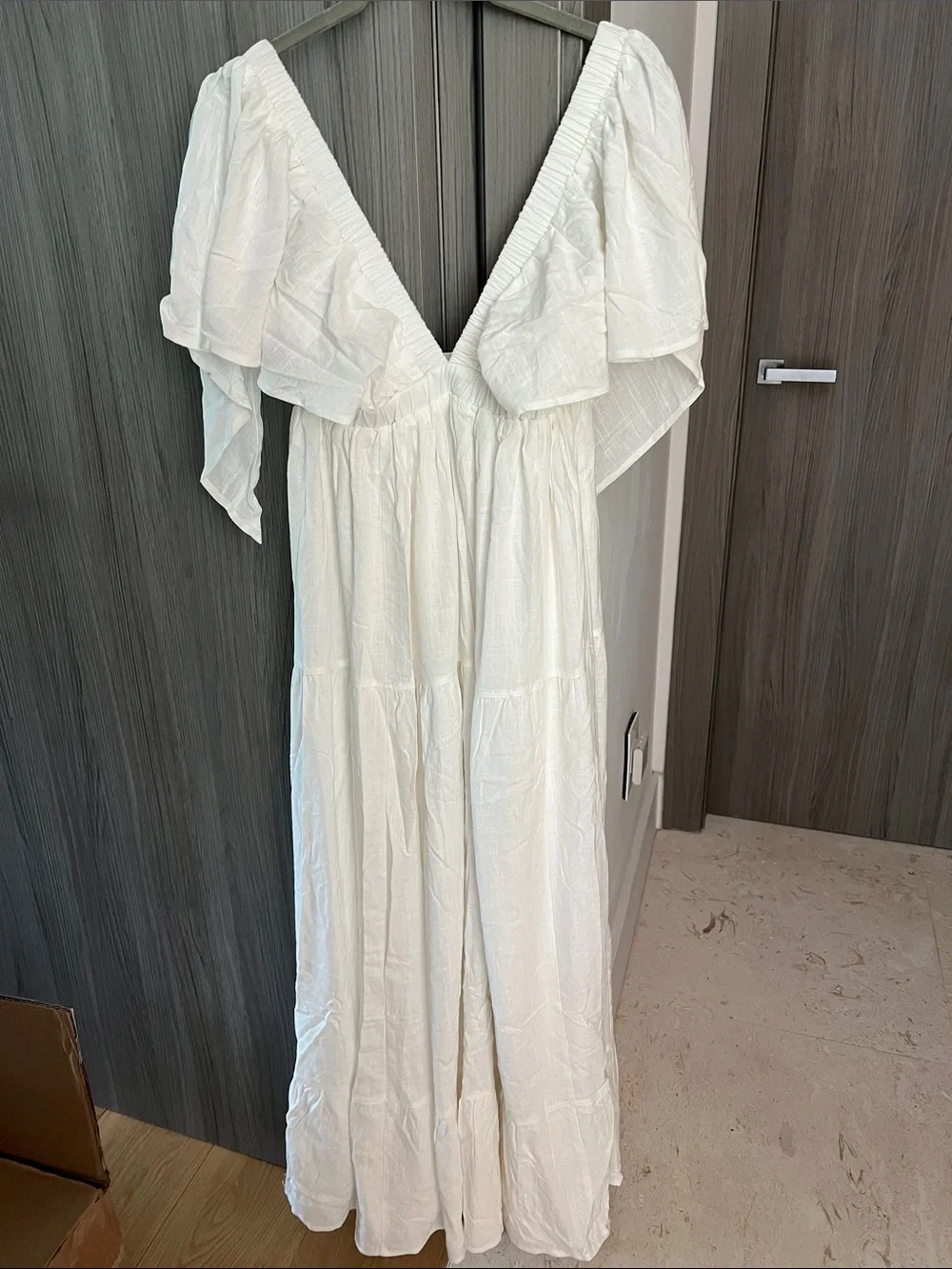 NWT REVOLVE Australia SHOWPO Lyrad empire waist textured maxi dress US 2 - Picture 8 of 12